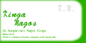 kinga magos business card